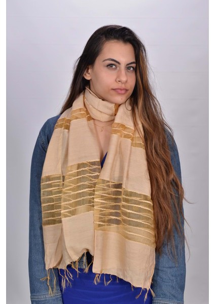 El Dokuması Kadın Ipek Şal