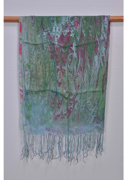 El Dokuması Ebruli Kadın Ipek Şal fiyatları