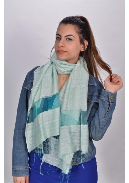 El Dokuması Kadın Ipek Şal