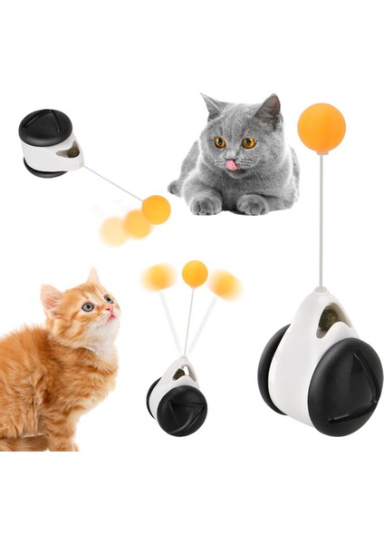 Etkileşımli Dönen Toplar Kedi Oyuncağı (Yurt Dışından)