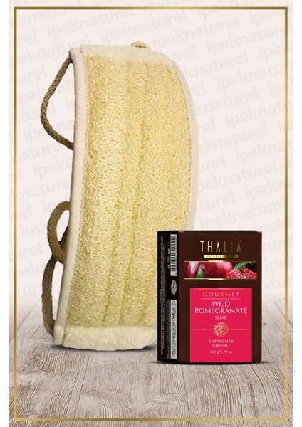 Loofah Kese Havlu Sırt Bandı Yabani Nar Sabunu