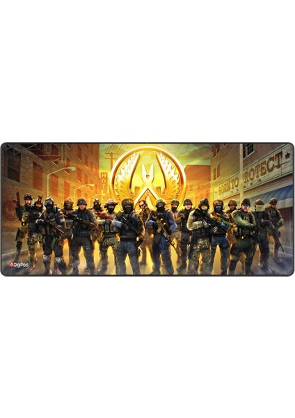 Gaming Oyuncu Mousepad 90X40 XXL Kaymaz Taban 4mm Kalınlık ORDU