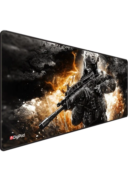 Gaming Oyuncu Mousepad  90X40 XXL  Kaymaz Taban 4mm  Kalınlık COUNTER