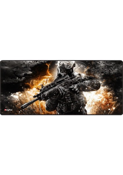 Gaming Oyuncu Mousepad  90X40 XXL  Kaymaz Taban 4mm  Kalınlık COUNTER