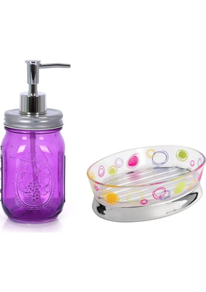 - Sıvı Sabunluk ve Sabunluk 2 Li Banyo Seti Pembe fiyatları