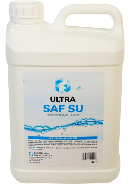 Ultra Saf Su Akü Antifiriz Tamamlama Suyu 5 Lt 2'li