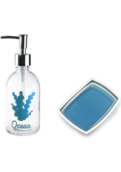 Sıvı Sabunluk ve Sabunluk 2'li Banyo Seti Okyanus Model fiyatları