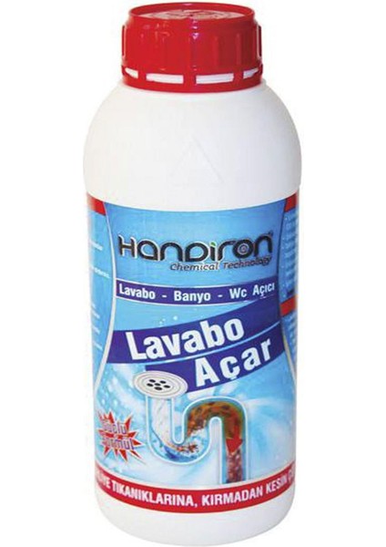 Lavabo Açıcı Banyo Gider Tıkanık Sıvı Açıcı 500 gr