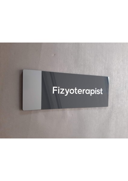 - Klasik Seri Fizyoterapist Kapı Isimliği Antrasit 24X9 cm fırsatları