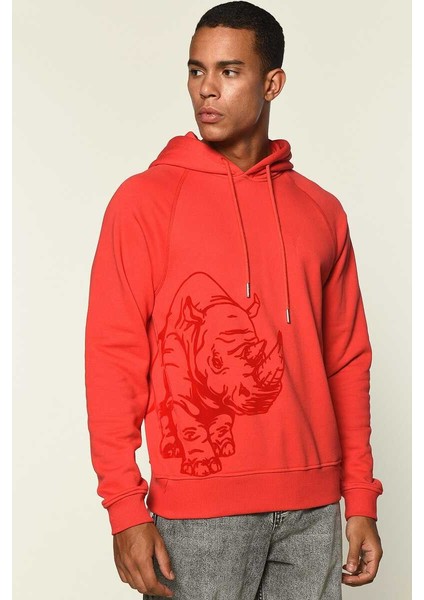 ECKO UNLTD Loe Erkek Kırmızı Hoodie