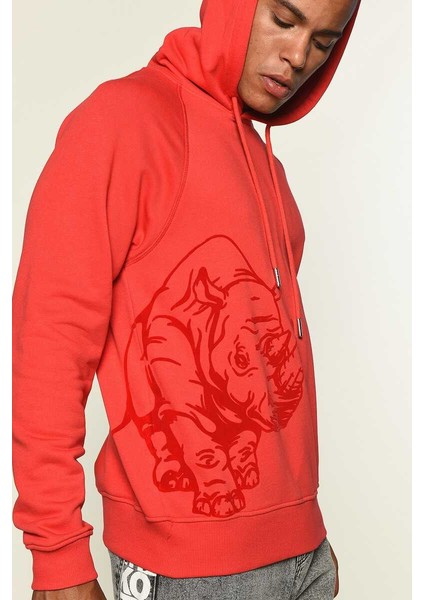 ECKO UNLTD Loe Erkek Kırmızı Hoodie
