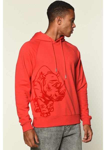 ECKO UNLTD Loe Erkek Kırmızı Hoodie