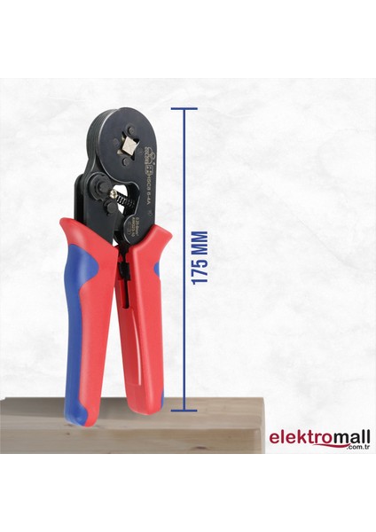 Hsc8 6-4A 0.25-10MM2 Awg 23-7 Yüksük Sıkma Pensesi