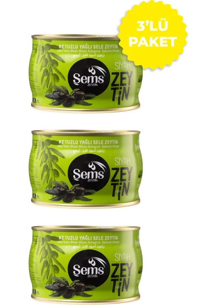 Şems Seçme Zeytin 351-380 (2XS) 300 GR 3'lü