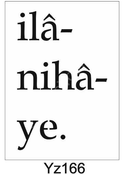 Yazı Desenler Stencil Şablon 21X30 YZ-166