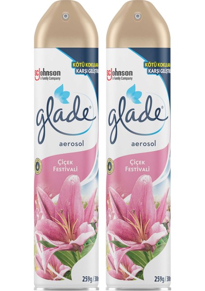 Aerosol Oda Kokusu Çiçek Festivali 300 ml 2'li