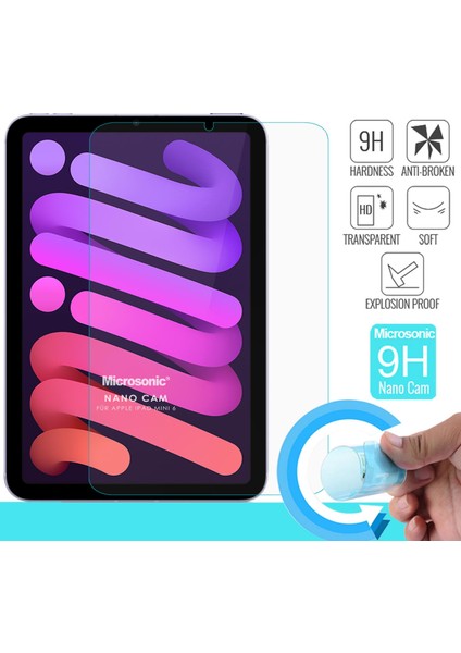 Apple iPad Mini 6 2021 (A2567-A2568-A2569) Nano Cam Ekran Koruyucu