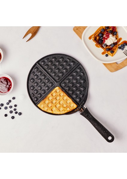 Mutfaksever Waffle Tavası Gray 26CM