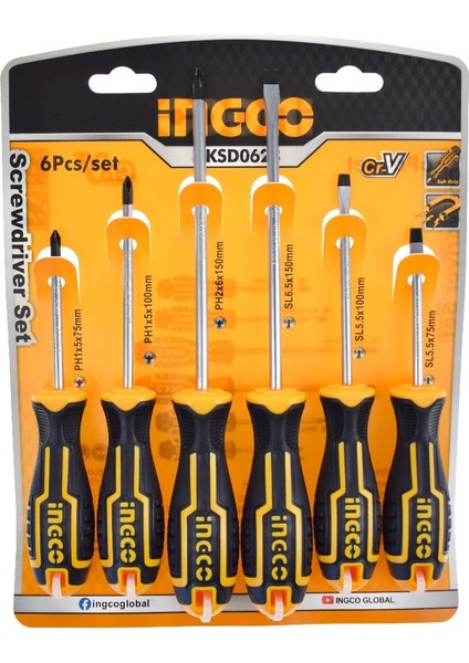 Ineco 4'lü Tornavida Seti