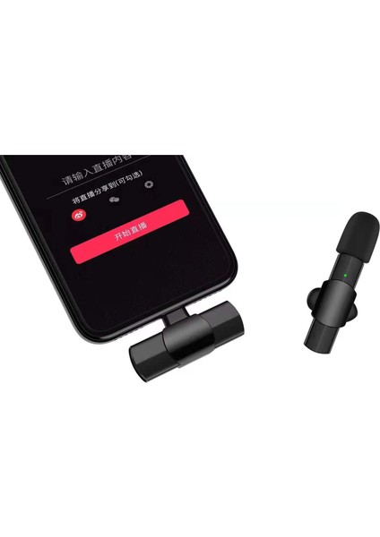 Tip-C / Usb-C Mikrofon Siyah (Yurt Dışından)