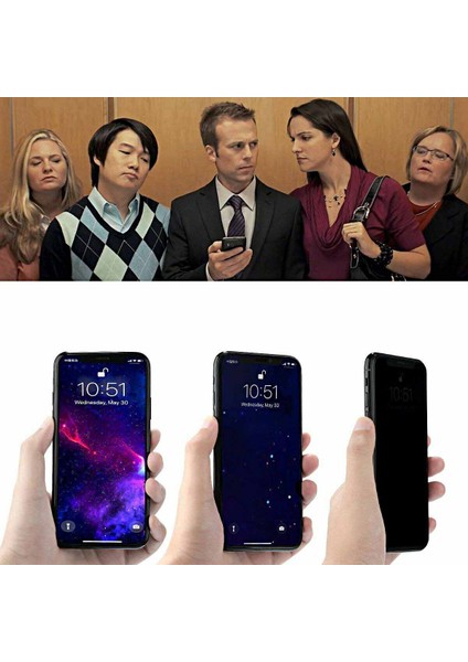 iPhone x Privacy Hayalet Yüksek Kalite Ekran Koruyucu