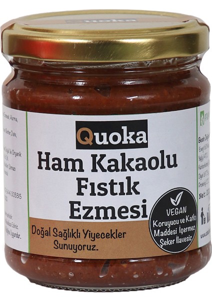 Ham Kakaolu Hurmalı Fıstık Ezmesi 200 gr