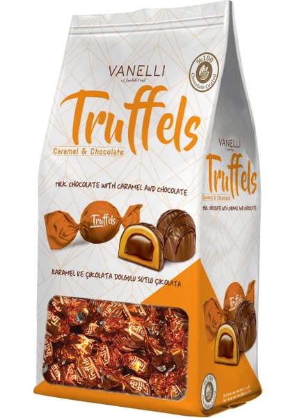 Truffels Karamel ve Çikolata Dolgulu Sütlü Çikolata 1 kg