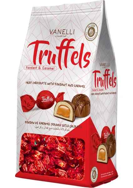 Truffels Fondan ve Karamel Dolgulu Sütlü Çikolata 1 kg