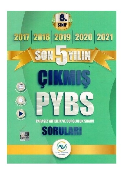 Av Yayınları Av Akıllı Versiyon Yayınları 8. Sınıf Lgs Son 5 Yılın Çıkmış Soruları