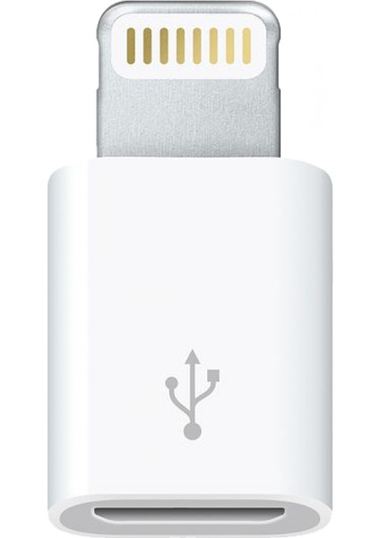 Lightning - Micro USB Adaptörü Dönüştürücü Çevirici