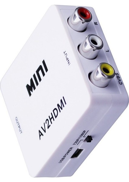 Hd Rca Dönüştürücü HDMI Uyumlu Av Adaptörü Akıllı Kutu Ps4 Dizüstü Bilgisayar Chromecast Için 1080P 720P 480P Ntsc/pal HDMI2AV (Yurt Dışından) fiyatları