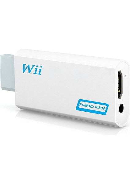 Full Hd 1080P Wii - HDMI Uyumlu Dönüştürücü Adaptör WII2HD Dönüştürücü Pc Hdtv Monitör Ekranı Için 3.5mm Ses (Yurt Dışından)