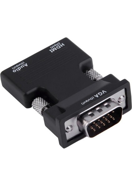 HDMI Uyumlu Kadın - VGA Erkek Dönüştürücü, Ses Adaptörü Desteği ile Multimedya Için 1080P Sinyal Çıkışı (Yurt Dışından)