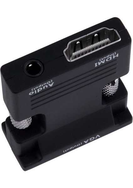 HDMI Uyumlu Kadın - VGA Erkek Dönüştürücü, Ses Adaptörü Desteği ile Multimedya Için 1080P Sinyal Çıkışı (Yurt Dışından)