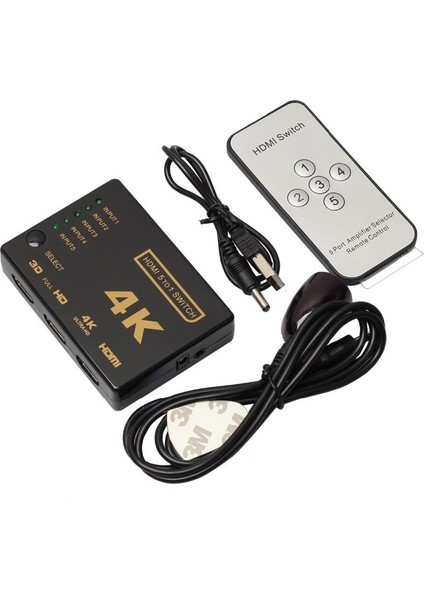 5x1 Bağlantı Noktası HDMI Uyumlu Anahtar Değiştirici Bağlantı Noktası 1080P Video DVD Psp Hdtv Için 4KX2K Hub UHD Adaptör Conventer (Yurt Dışından) fiyatları