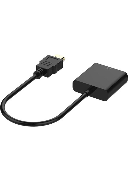 HDMI Uyumlu - VGA Adaptör Kablosu HDMI Uyumlu - VGA 1080P Video Dönüştürücü Dijitalden Analoga Dizüstü Projektör Için (Yurt Dışından)