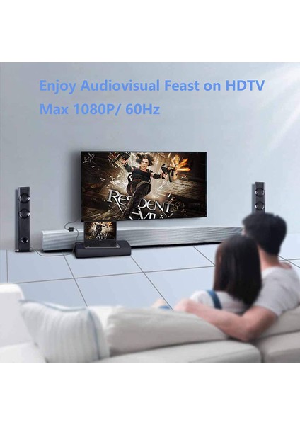 1080P VGA - HDMI Uyumlu Dönüştürücü Adaptör Kablosu, Ses Çıkışlı VGA Hd Adaptörü Pc Laptop Için Hdtv Projektöre (Yurt Dışından)