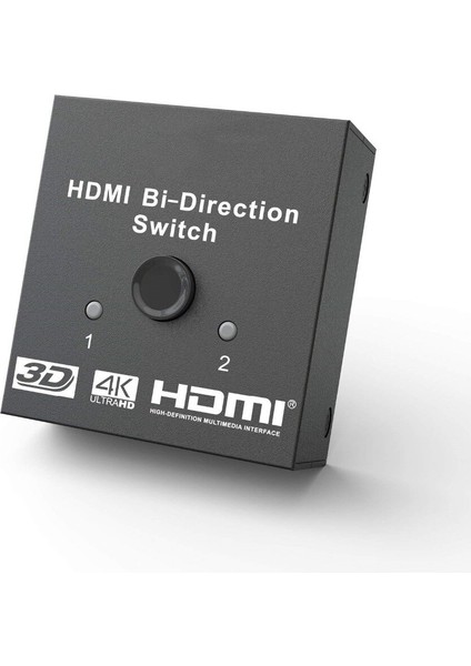 HDMI Splitter Full Hd 1080P 3D 4KX2K Video HDMI Switch Switcher 1x2 2x1 Split 1 In 2 Out Amplifikatör Çift Ekran Hdtv Için (Yurt Dışından)