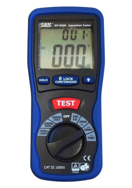 DT-5500 Izolasyon Test Cihazı (1kv)