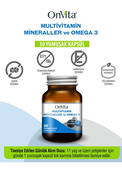 Multivitamin Mineraller ve Omega 3