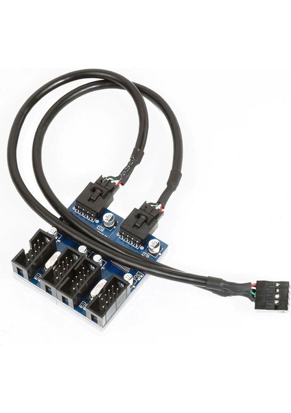 9 Pin Erkek To 4 Port Dişi USB 2.0 Çoklayıcı Kart