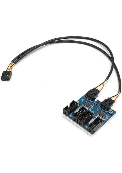 9 Pin Erkek To 4 Port Dişi USB 2.0 Çoklayıcı Kart