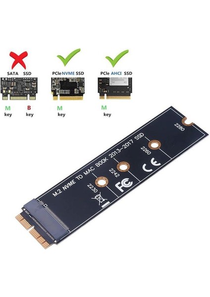 M.2 Pcıe Nvme SSD To macbook Air 2013-2017 Çevirici Kart