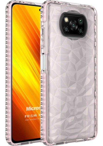 Xiaomi Poco X3 Nfc Kılıf Prism Hybrid Pembe