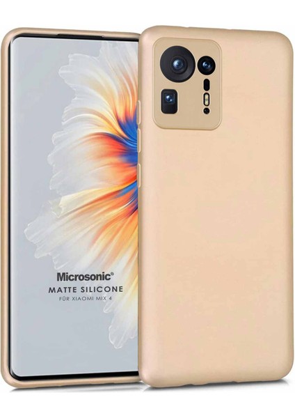 Matte Silicone Xiaomi Mi Mix 4 Kılıf Gold