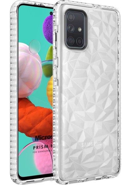 Samsung Galaxy A71 Kılıf Prism Hybrid Şeffaf