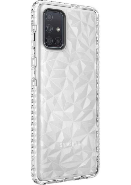 Samsung Galaxy A71 Kılıf Prism Hybrid Şeffaf