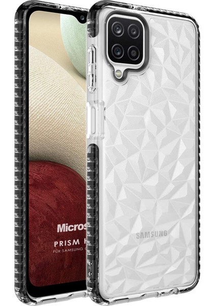 Samsung Galaxy A12 Kılıf Prism Hybrid Siyah