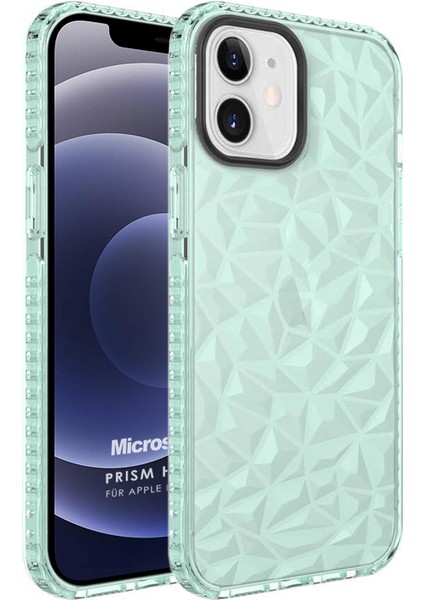 Apple iPhone 12 Kılıf Prism Hybrid Yeşil