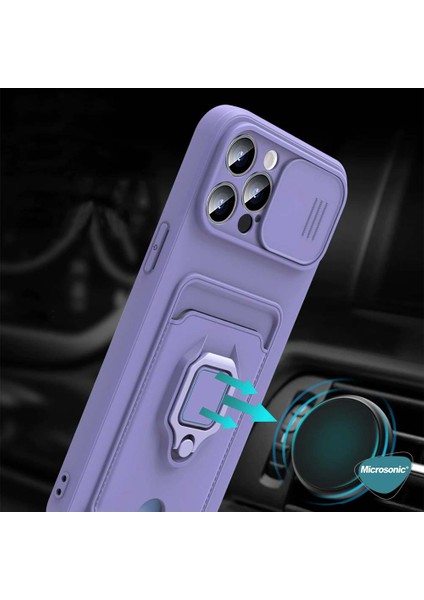 Xiaomi Redmi 9c Kılıf Multifunction Silicone Lila